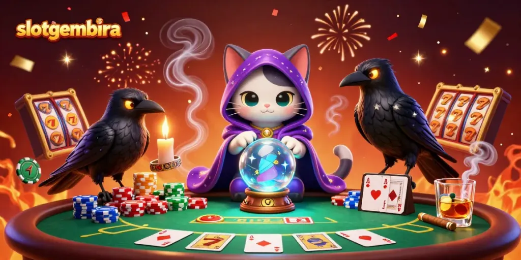 Experience thrilling wins at slotgembira with vibrant 3D casino art showcasing luck and excitement.