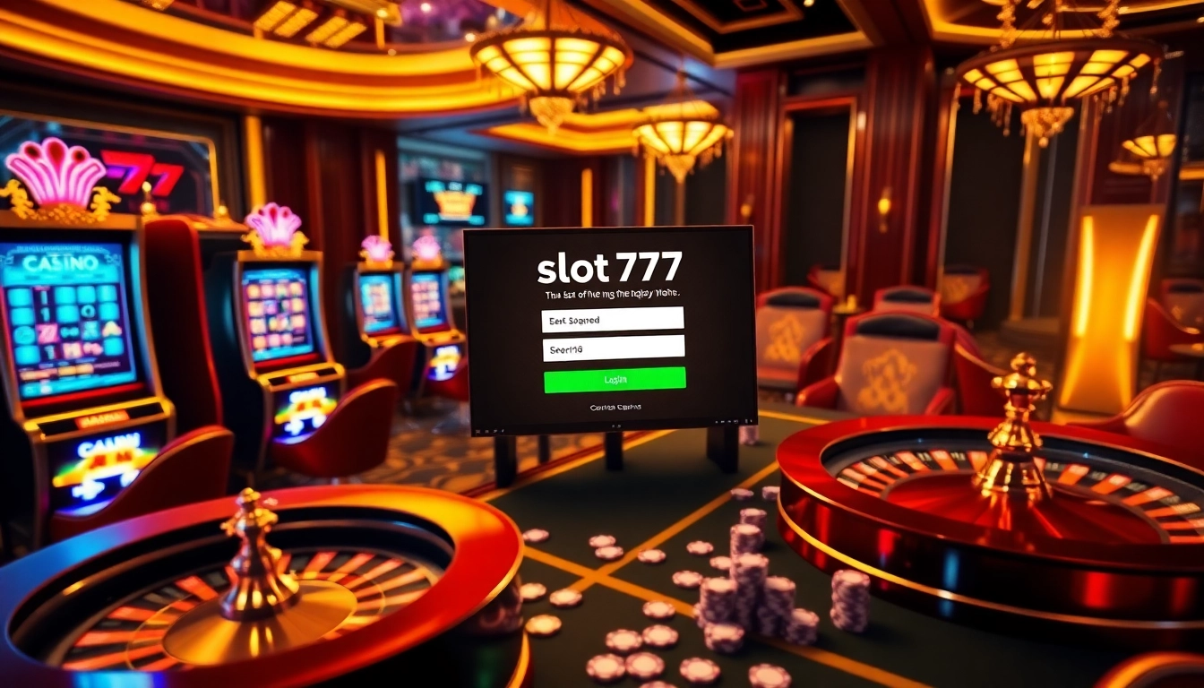 Experience slot777 login excitement with vibrant online casino features and thrilling game visuals.
