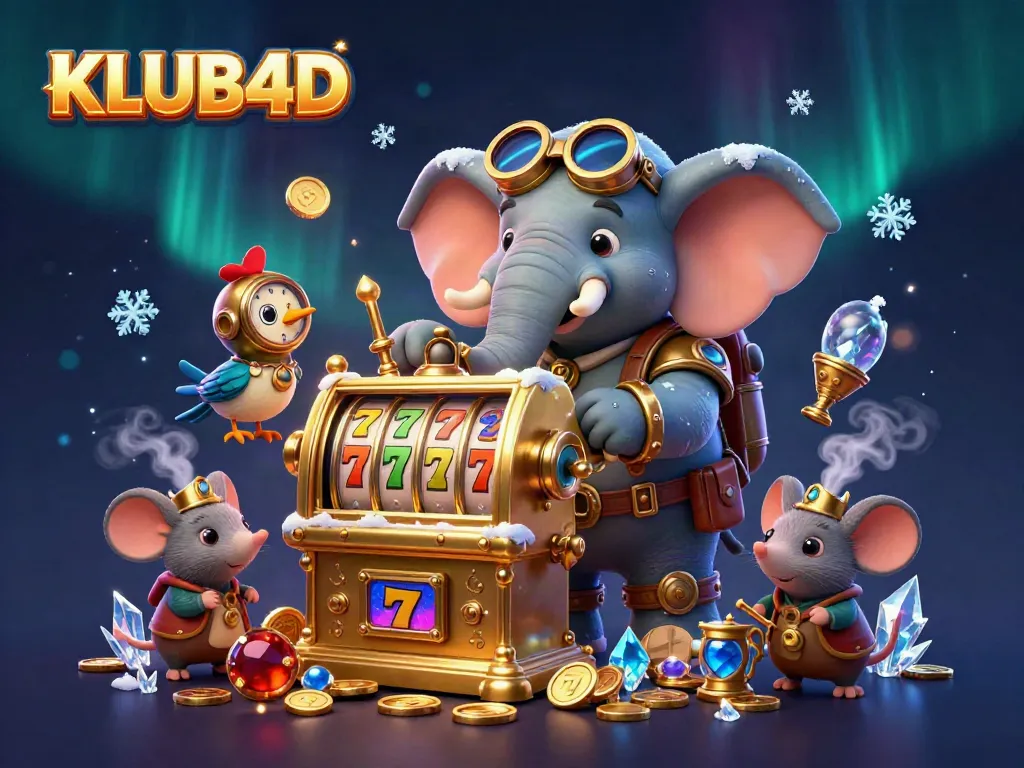 Menangkan permainan slot di KLUB4D dengan karakter unik dan elemen kasino yang menarik.