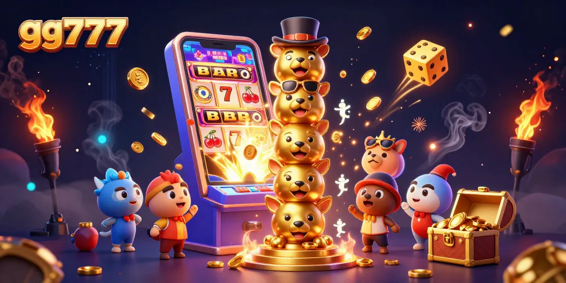 Menangkan jackpot di gg777 dengan mesin slot berwarna-warni dan simbol keberuntungan yang dinamis