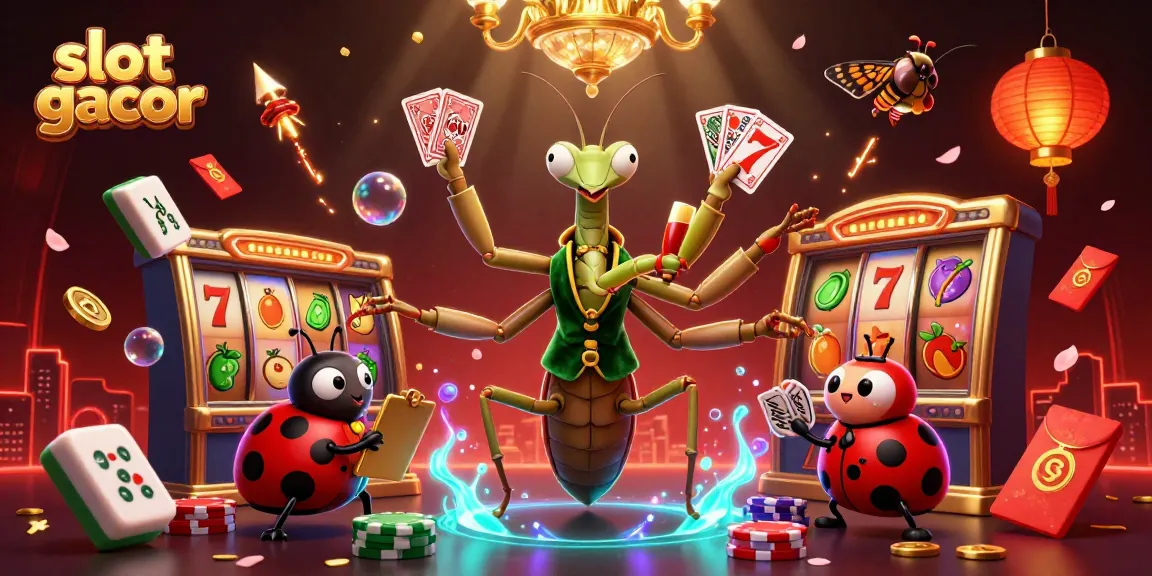 Engage with slot gacor adventures featuring vibrant 3D cartoon characters in a festive casino setting.