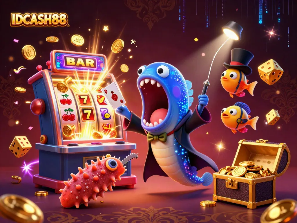 Engage with IDCASH88's thrilling slot experience powered by vibrant casino animations.