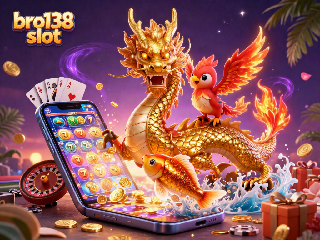 Play the exciting bro138 slot with immersive characters and vibrant casino elements.