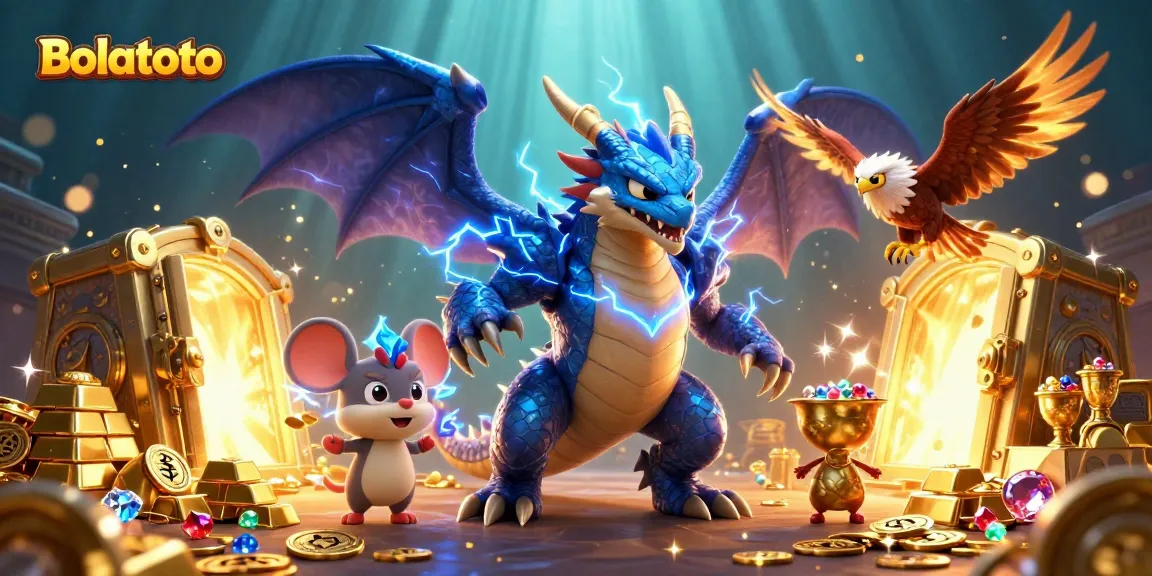 Bolatoto offers thrilling casino adventures with a thunder dragon, wind hawk, and treasure busting with gems.
