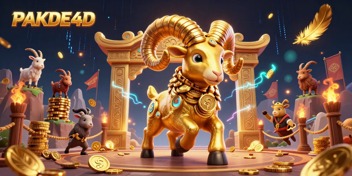 Experience PAKDE4D's immersive lottery gaming with golden ram and dynamic betting elements.