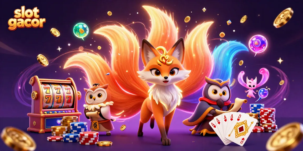 Memenangkan besar dengan slot gacor yang menampilkan rubah sembilan ekor dan banyak harta karun.