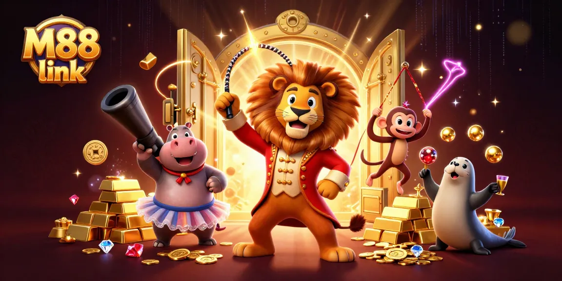 Experience winning thrills at M88 link with lively characters and gambling energy in a spectacular 3D scene.