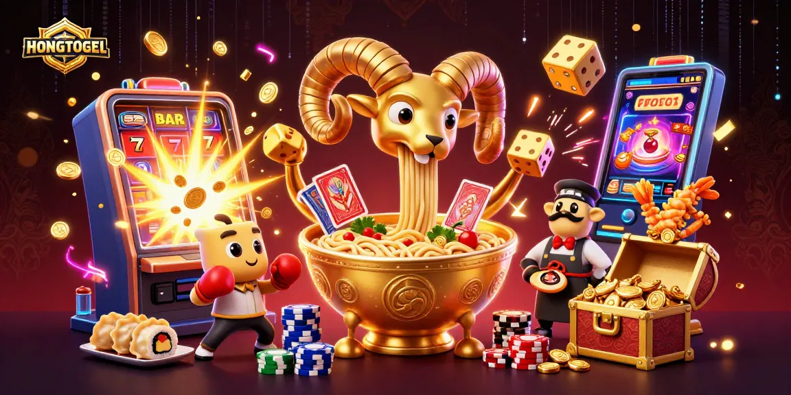 HONGTOGEL menampilkan karakter kasino 3D menarik dalam sebuah ilustrasi penuh warna dan detail.