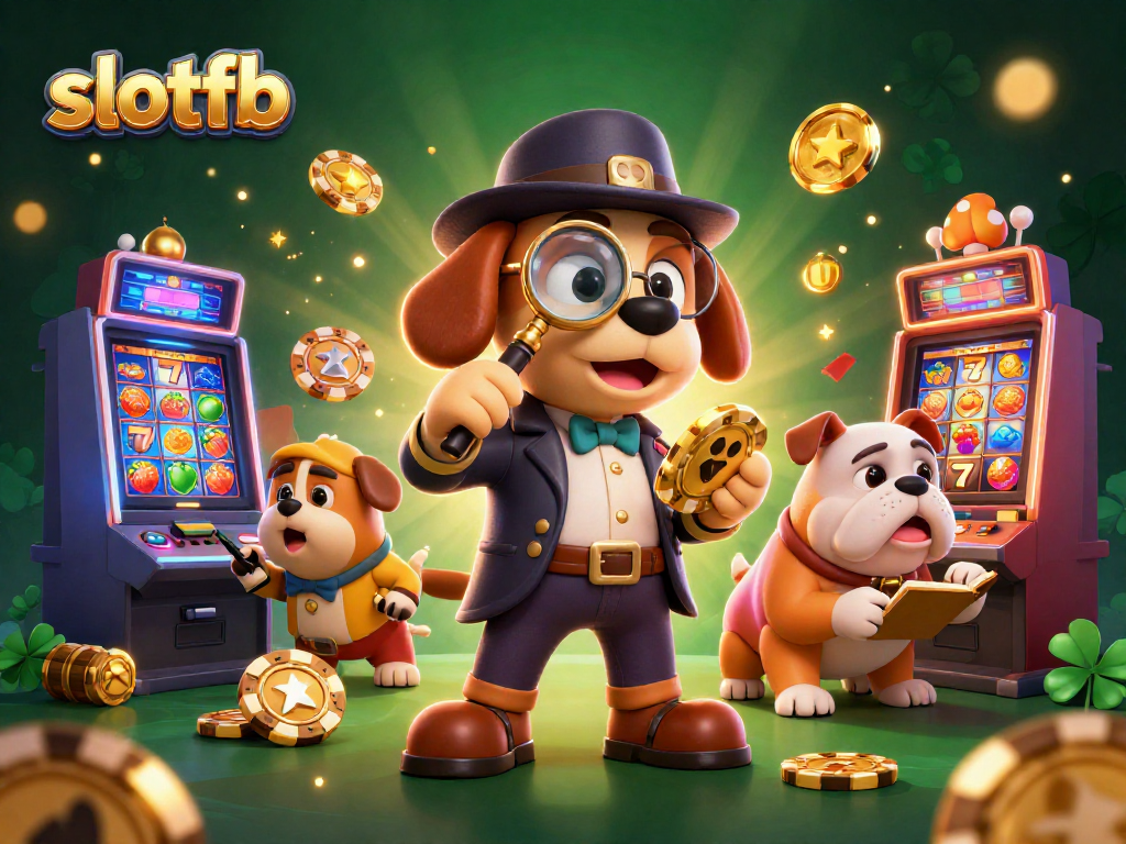 Experience the thrill of slotfb with vibrant slot machines and engaging characters in a captivating casino scene.