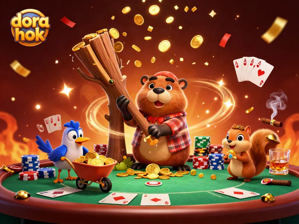 Bergabunglah dalam permainan dora hok dan raih koin emas dari pohon ajaib!