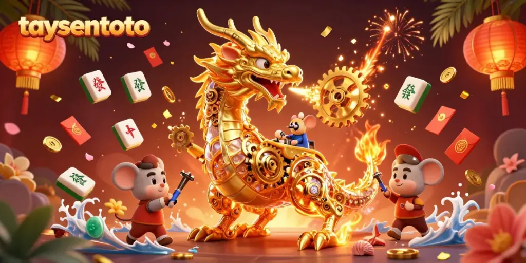 Experience the thrilling action of taysentoto in a vibrant casino scene with animated elements.