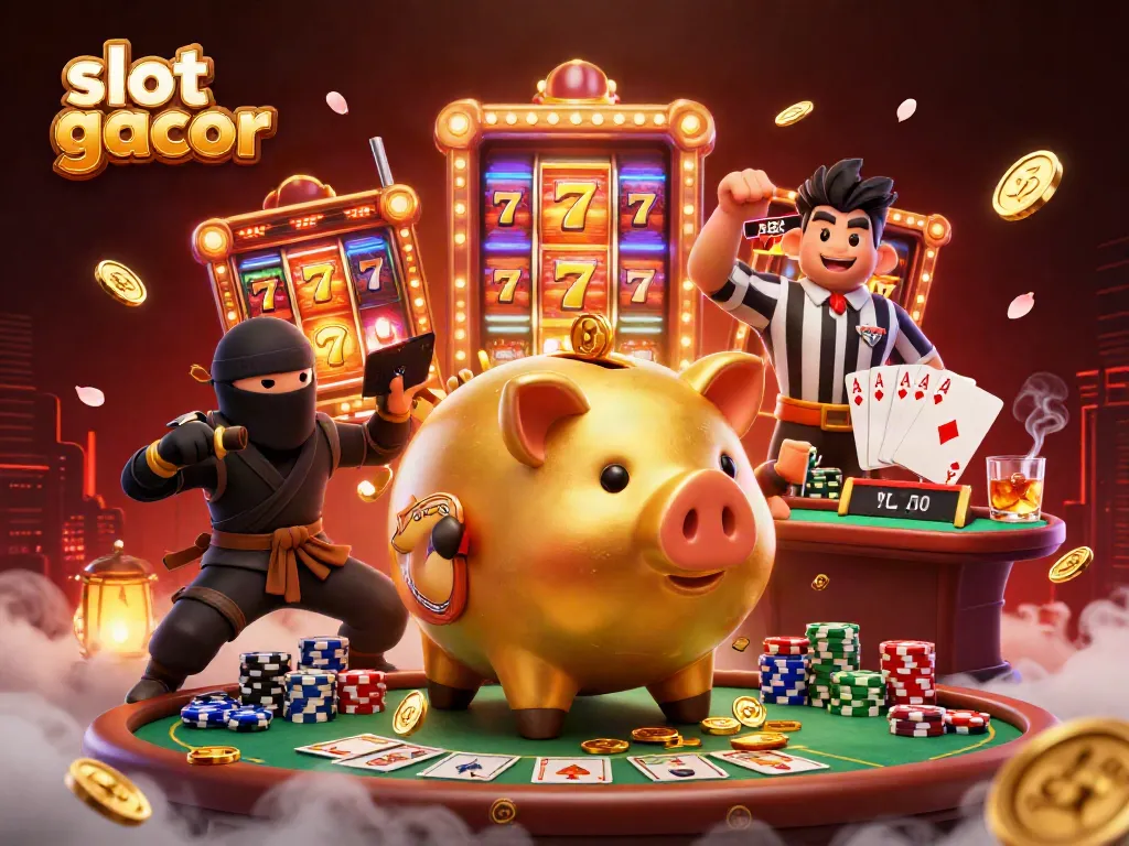 Experience thrilling gameplay with slot gacor featuring lively characters and vibrant casino elements