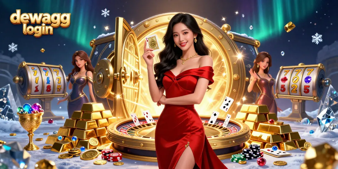 Dewagg login invites players to explore exciting slots with a stunning Asian dealer and golden treasures.