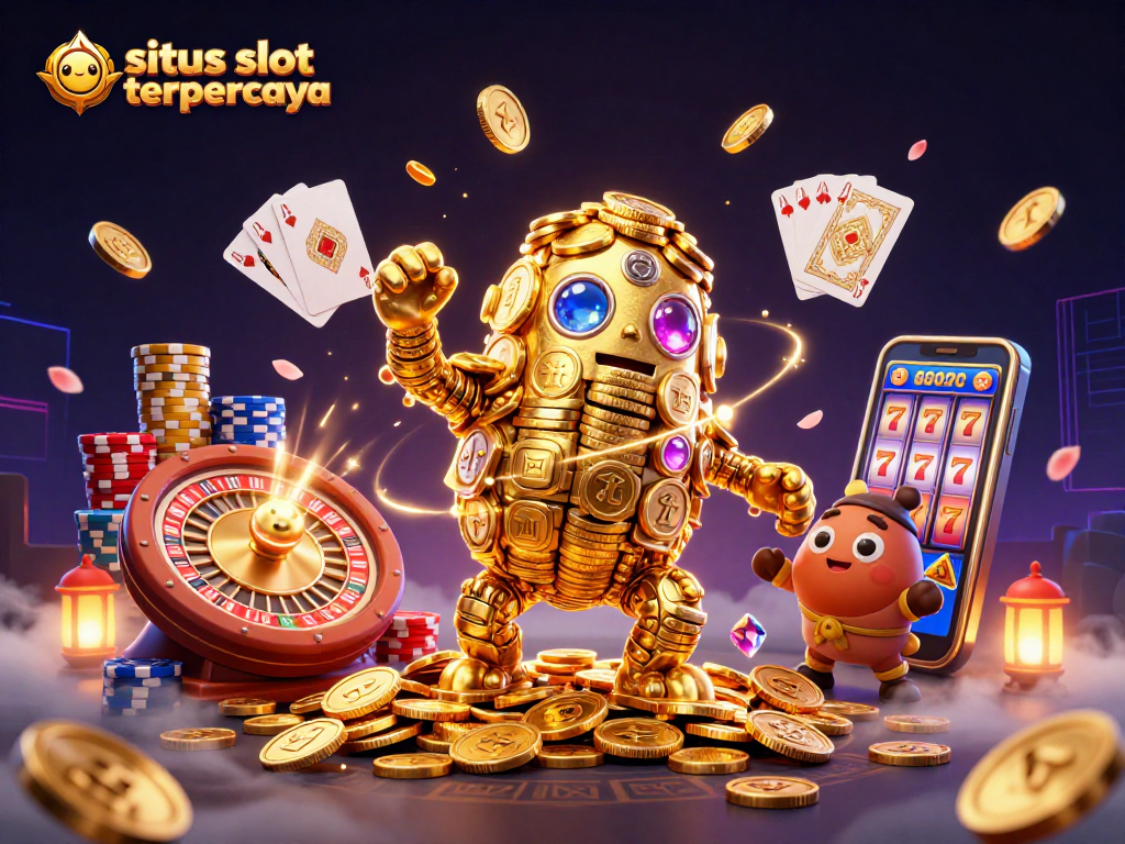 Mengambil peluang besar di situs slot terpercaya dengan menyajikan ikon-ikon keberuntungan yang berkilau dan menggiurkan.