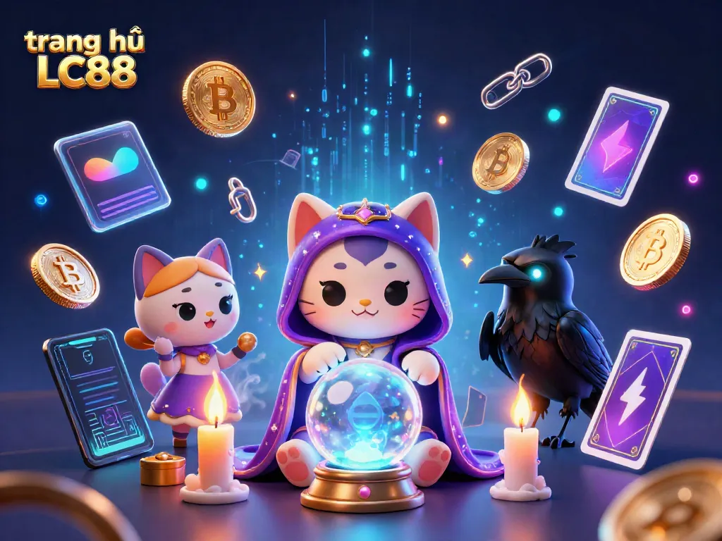 Experience the magic of trang chủ LC88 with vibrant gambling elements and mystical characters.