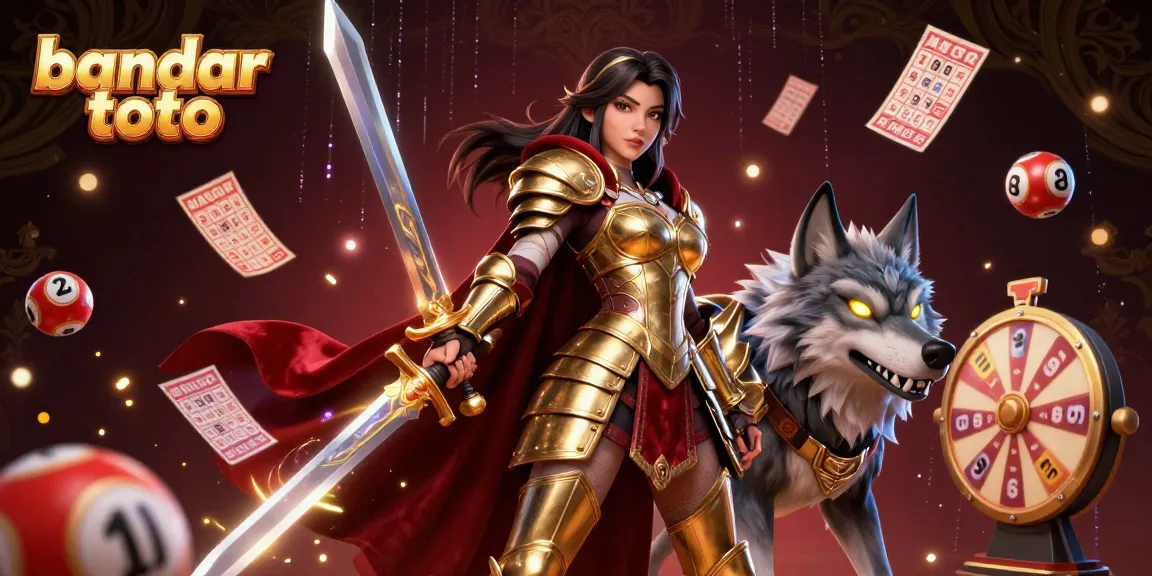 Bet on bandar toto with an engaging 3D battle-themed illustration showcasing a queen warrior.
