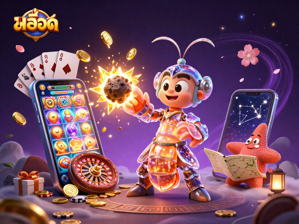 Engage with สล็อต through exciting slot games and treasures in a vibrant casino scene.