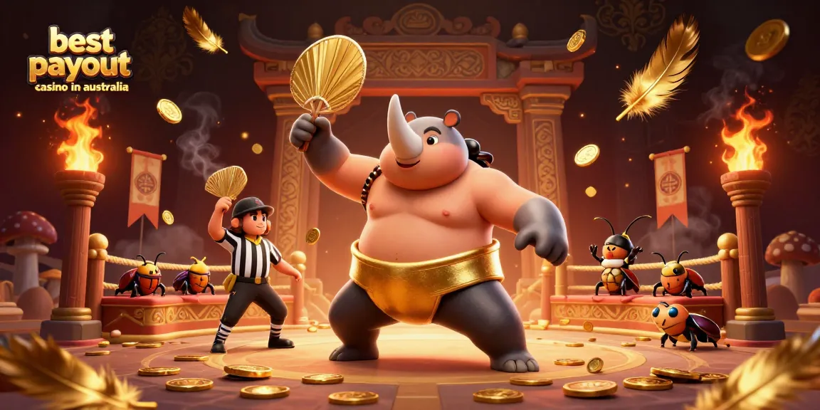 Experience the excitement at the best payout casino in Australia with a dynamic 3D beetle sumo showdown.