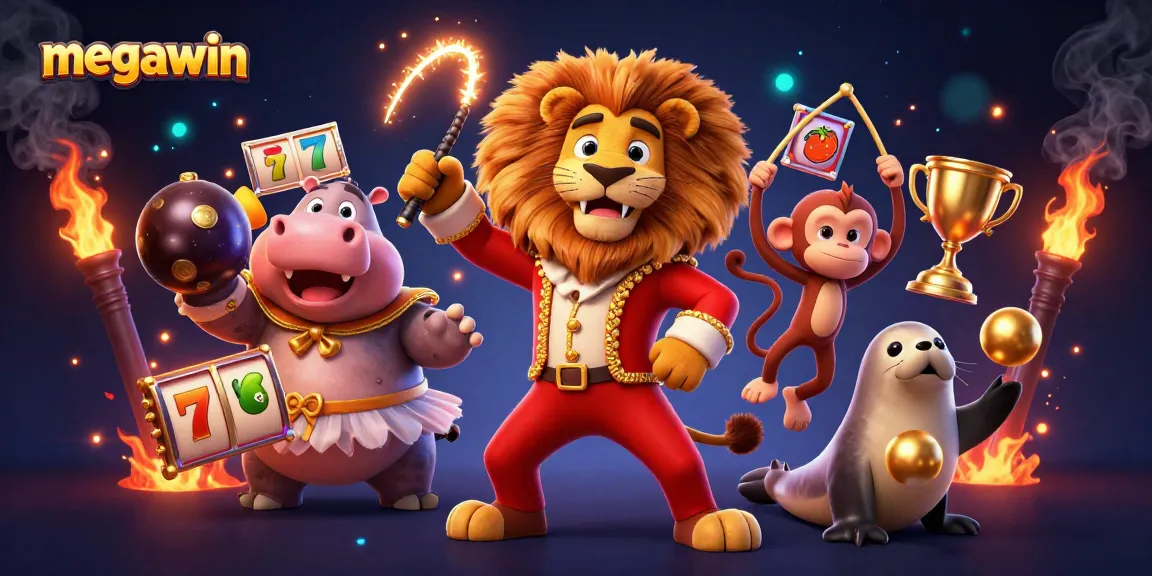 Memenangkan jackpot megawin dengan karakter menarik di ilustrasi kasino 3D yang dinamis