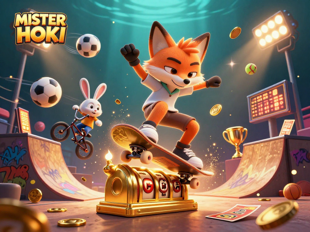 MISTERHOKI menawarkan login alternatif dengan banyak peluang permainan slot, didukung oleh karakter kartun yang dinamis.