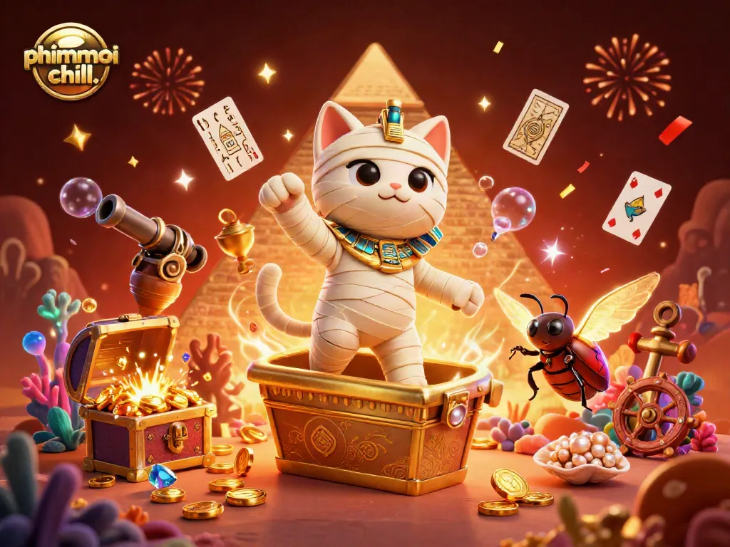 Experience phimmoi chill. with the mummy cat in a vibrant pyramid casino bursting with treasure.