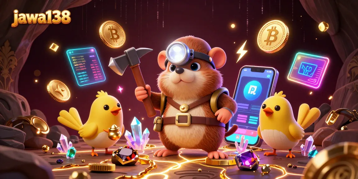 Menggali jackpot di jawa138 dengan pemandangan lucu dari karakter 3D di dunia kasino online.