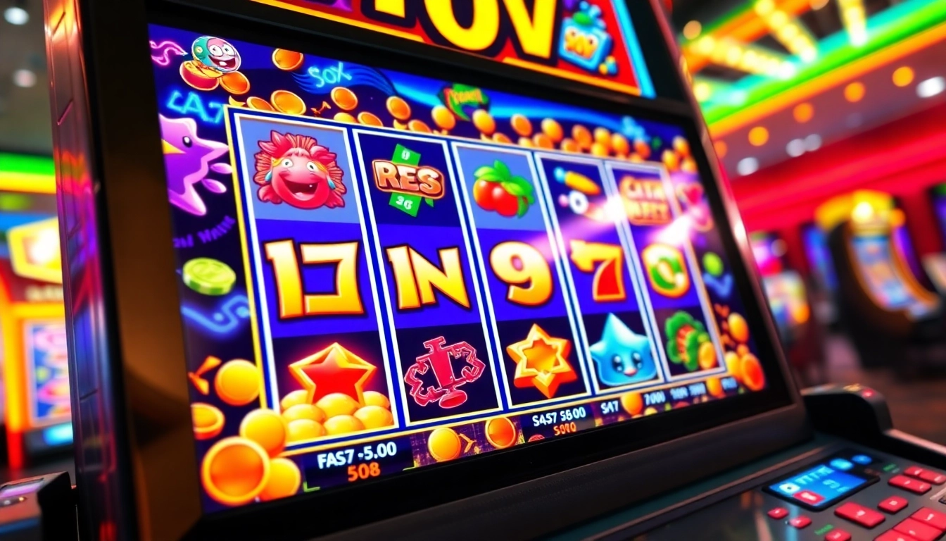 Engage with link slot demo on a vibrant casino slot machine interface.