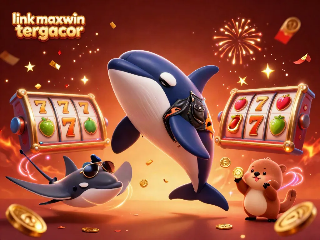 Experience thrilling slot action with "link maxwin tergacor" featuring a dynamic orca and sea otters.