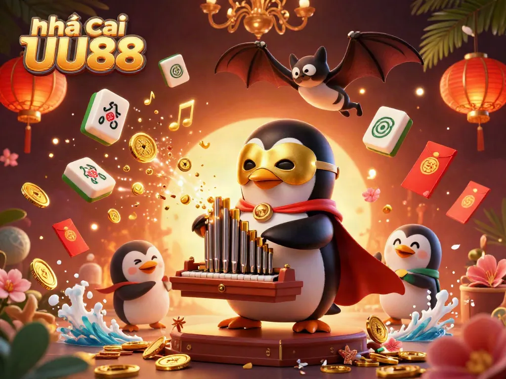 Join the excitement at Nhà cái UU88 with vibrant 3D casino characters celebrating winnings.